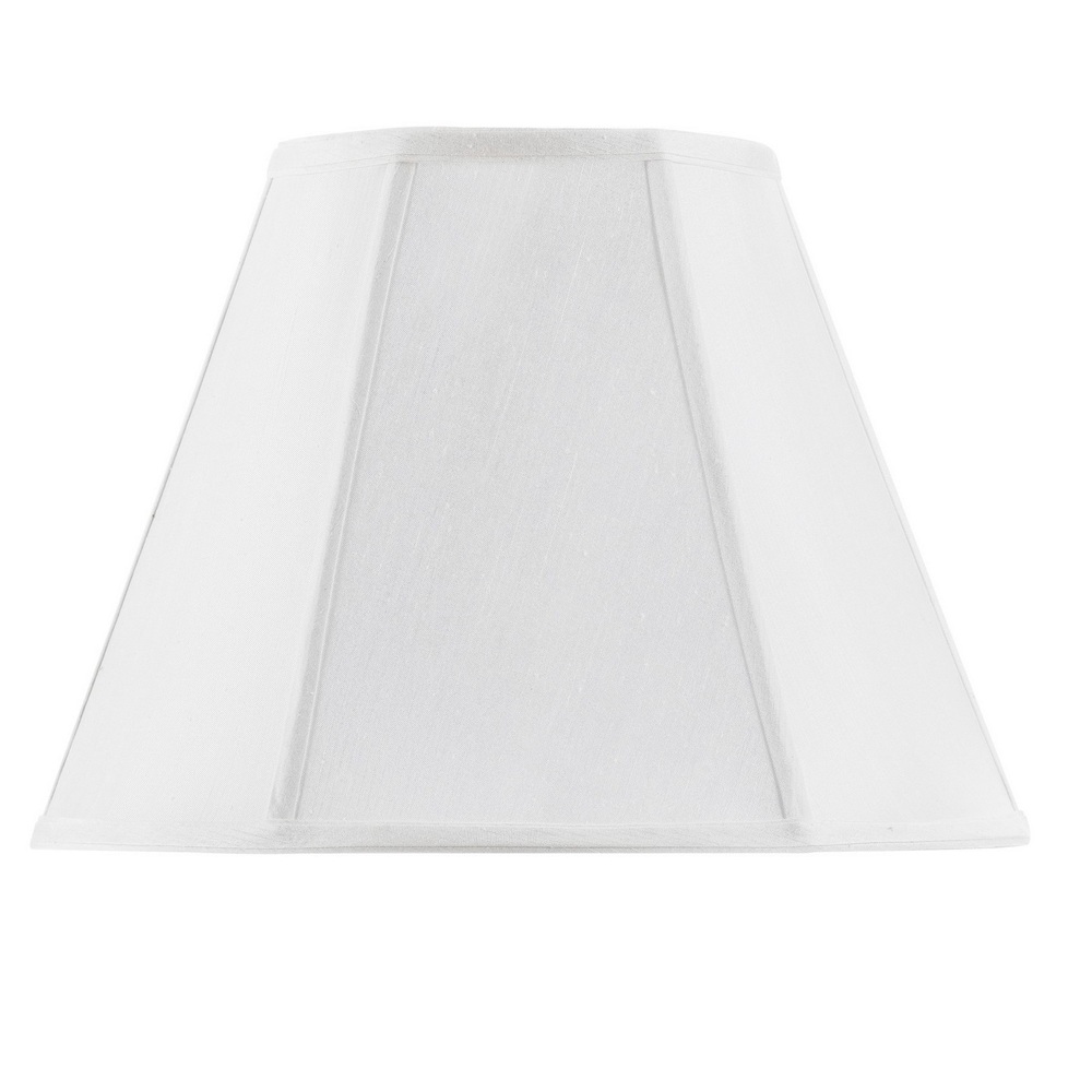 10" Tall White Fabric Shade