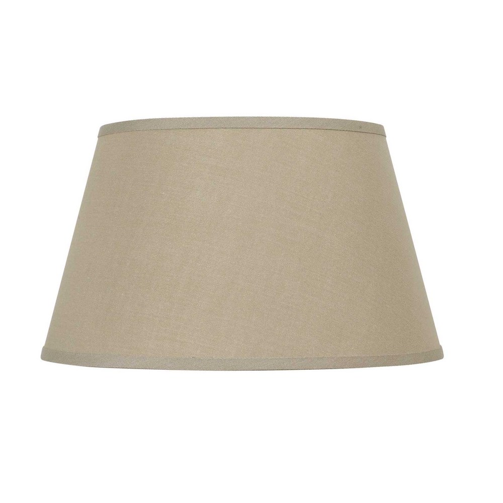 13.5" Height Fabric Shade in Khaki Finish