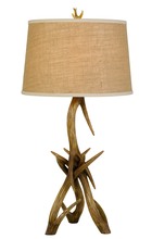 CAL Lighting BO-2806TB - 33.25" Height Resin Table Lamp in Antler Finish