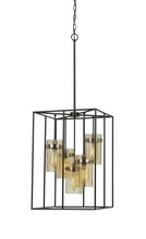 CAL Lighting FX-3680-5 - 60W X 5 Cremona Glass Pendant Fixture (Edison Bulbs Not included)