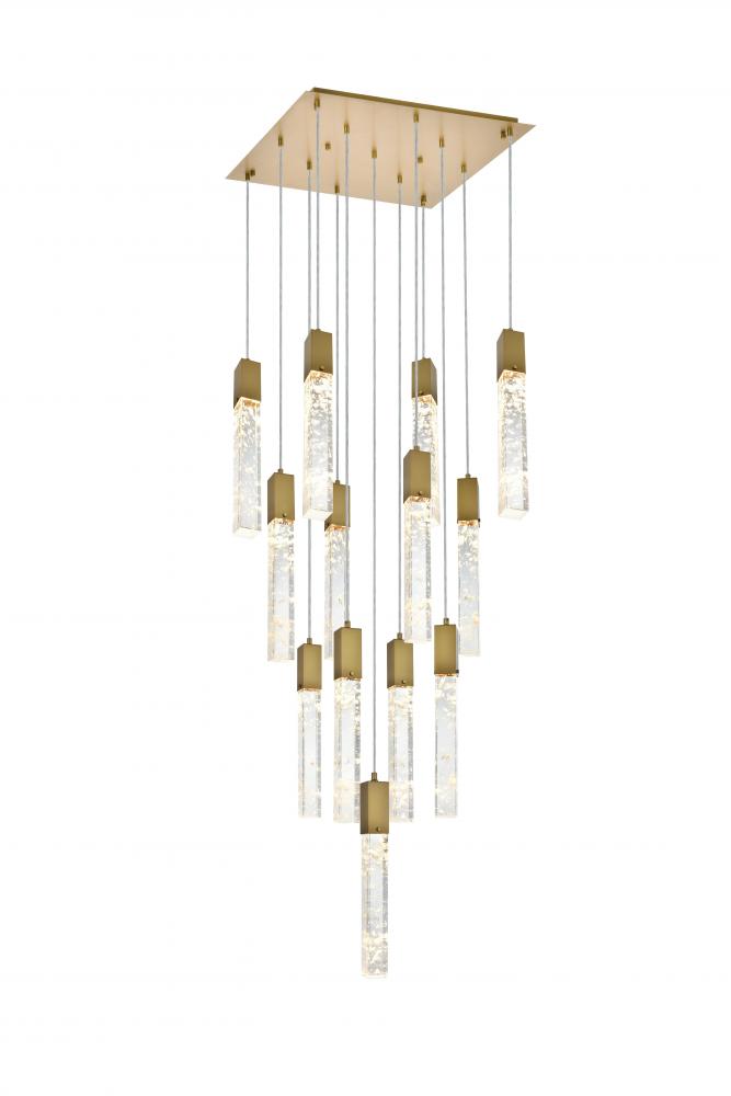 Aurora 26 inch Pendant in Satin Gold