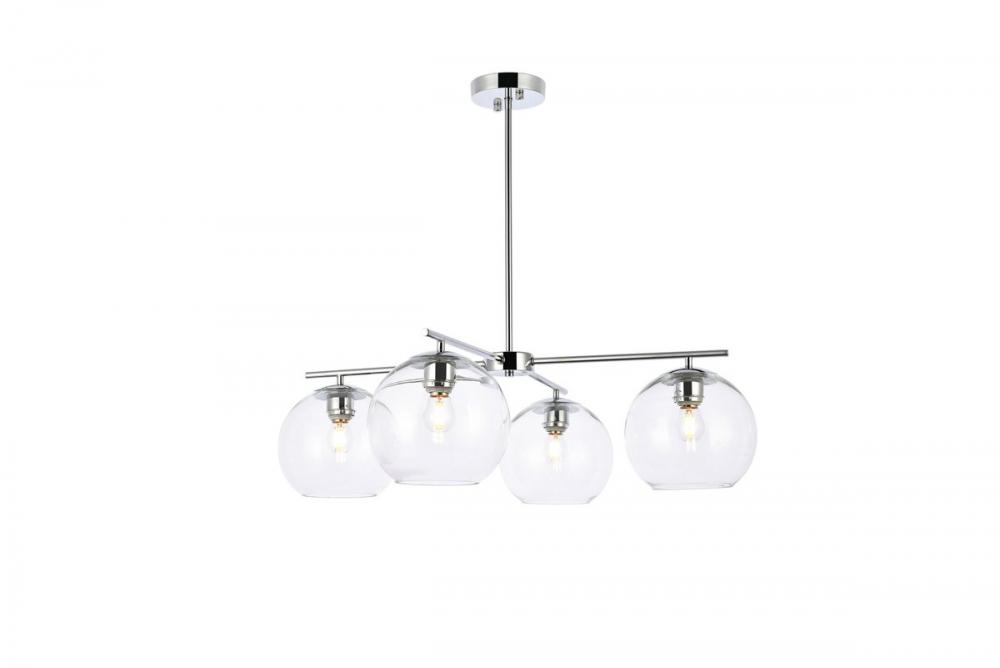 Opus 4 lights chrome pendant