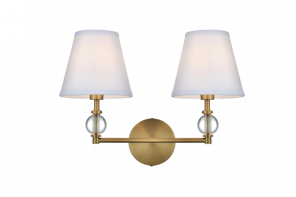 Bethany 17 inch Wall Sconce in Satin Gold