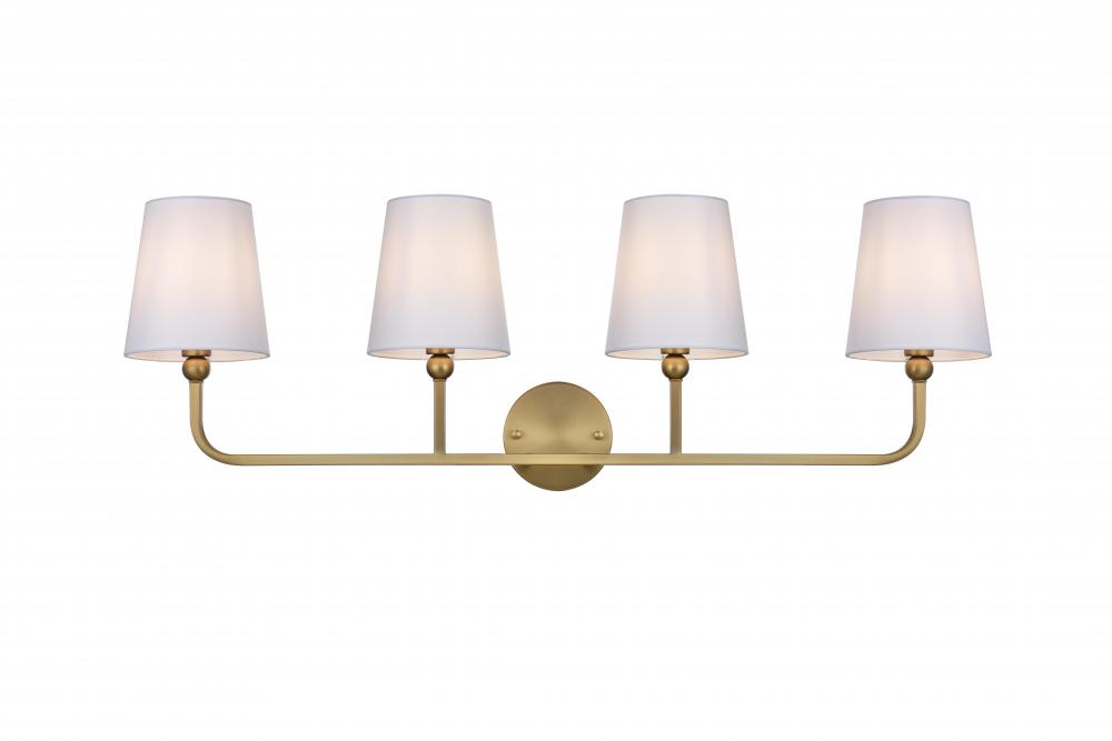 Senna 35.5 inch Wall Sconce in Satin Gold