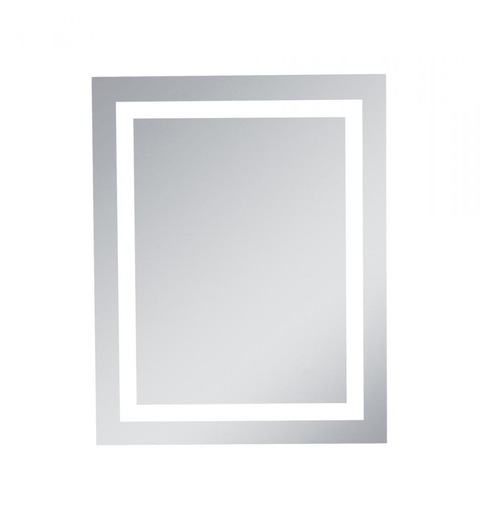 LED Hardwired Mirror Rectangle W24H30 Dimmable 5000K