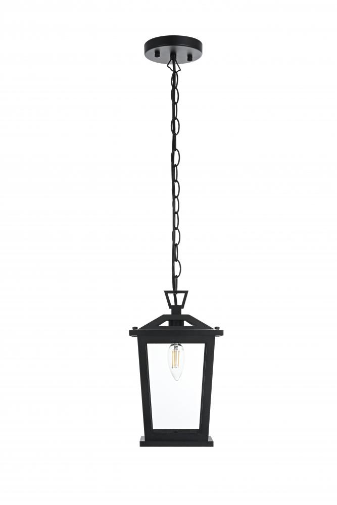 Berks 7 inch Outdoor Pendant in Black