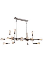 Elegant 1139D49PN - Ophelia 20 light polished Nickel Chandelier