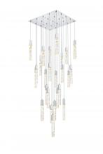 Elegant 2088G36C - Aurora 36 inch Chandelier in Chrome