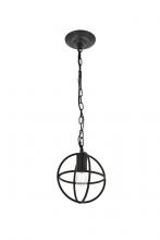 Elegant LD4067D8DB - Octavia 1 Light Dark Brown Pendant