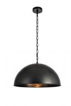 Elegant LD6013D20BK - Merce Collection Pendant D20 H12.75 Lt:1 Vintage Black Finish