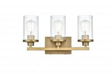 Elegant LD7316W18SG - Thane 18 inch Wall Sconce in Satin Gold