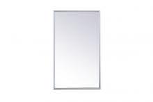 Elegant MR571728S - Metal mirror medicine cabinet 17 inch x 28 inch in silver