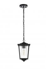 Elegant OD305H13BK - York 7 inch Outdoor Pendant in Black