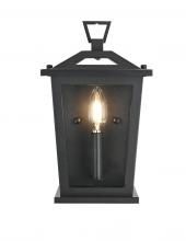 Elegant OD331W12BK - Richmond 7 inch Outdoor Pendant in Black