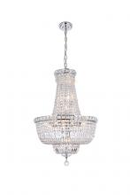 Elegant V2528D22C/RC - Tranquil 22 Light Chrome Chandelier Clear Royal Cut Crystal