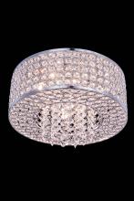 Elegant V2914F12C/RC - Amelie 4 Light Chrome Flush Mount Clear Royal Cut Crystal