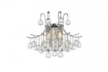 Elegant V8000W16C/RC - Toureg 3 Light Chrome Wall Sconce Clear Royal Cut Crystal