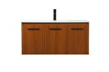 Elegant VF44540MTK - 40 inch Single bathroom vanity in teak