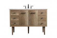 Elegant VF48048NT - 48 Inch Single Bathroom Vanity in Natural Oak