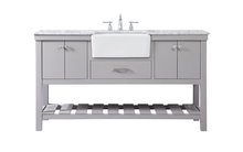 Elegant VF60160GR - 60 inch Single bathroom vanity in grey