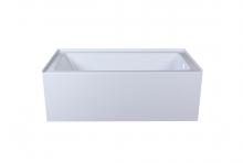 Elegant BT202-R3260GW - Alcove soaking bathtub 32x60 inch right drain in glossy white