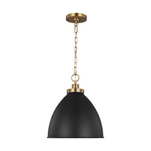 Visual Comfort & Co. Studio Collection CP1291MBKBBS - Wellfleet Medium Dome Pendant