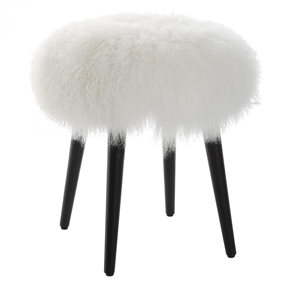 Uttermost Wooly Sheepskin Accent Stool