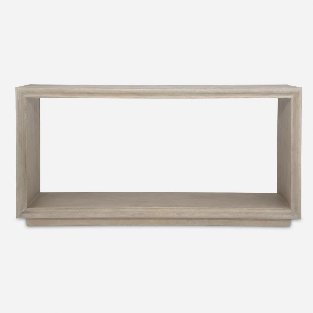 Uttermost Prism Light Oak Console Table