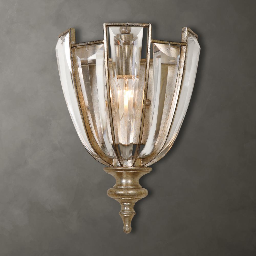 Vicentina 1 Light Crystal Wall Sconce