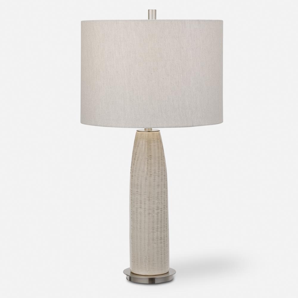 Delgado Light Gray Table Lamp