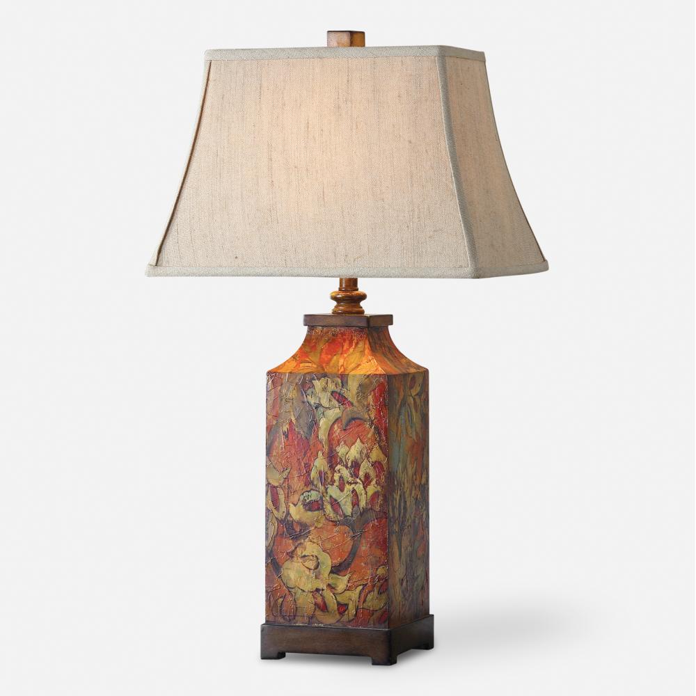 Uttermost Colorful Flowers Table Lamp