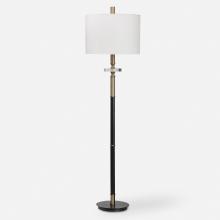 Uttermost 28196-1 - Uttermost Maud Aged Black Floor Lamp